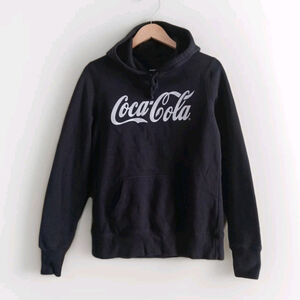 Sport Tek Coca Cola Black Hooded Sweatshirt Medium